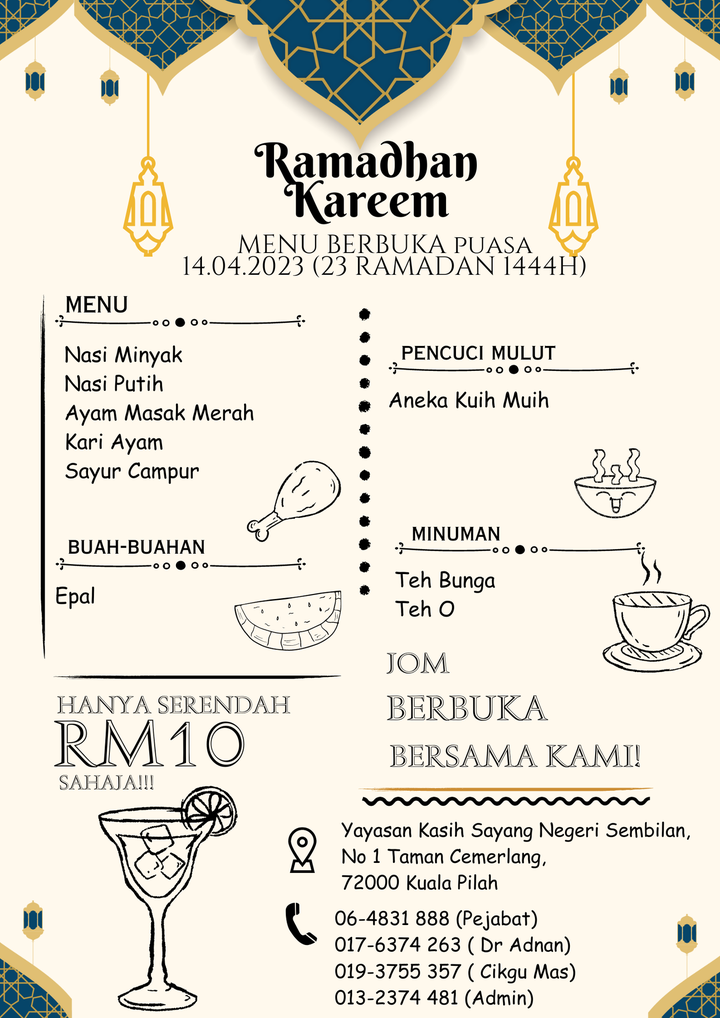 23 Ramadhan 1444h 14 4 2023 Buffet Ramadhan 