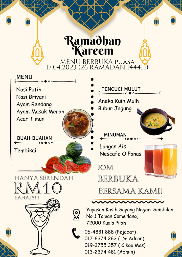 26 Ramadhan 1444h 17 4 2023 Buffet Ramadhan 
