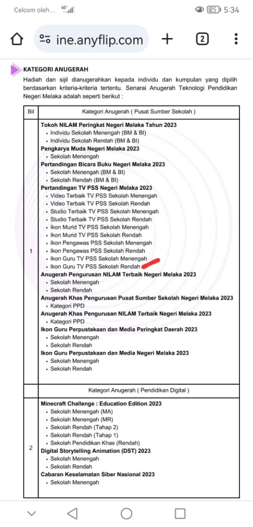 Majlis Anugerah Digital Utilisation And Technology Award (duta) 