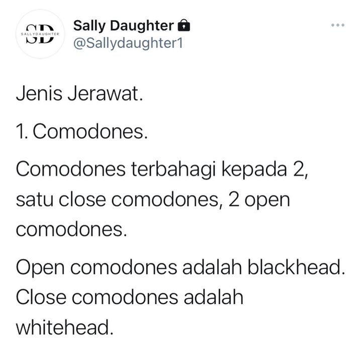 Ada Banyak Lagi Jenis Jerawat Kalau Nak List 