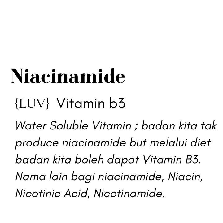 Dalam Industri Kecantikan, Sebenarnya Niacinamide Ni Dah Berdekad 