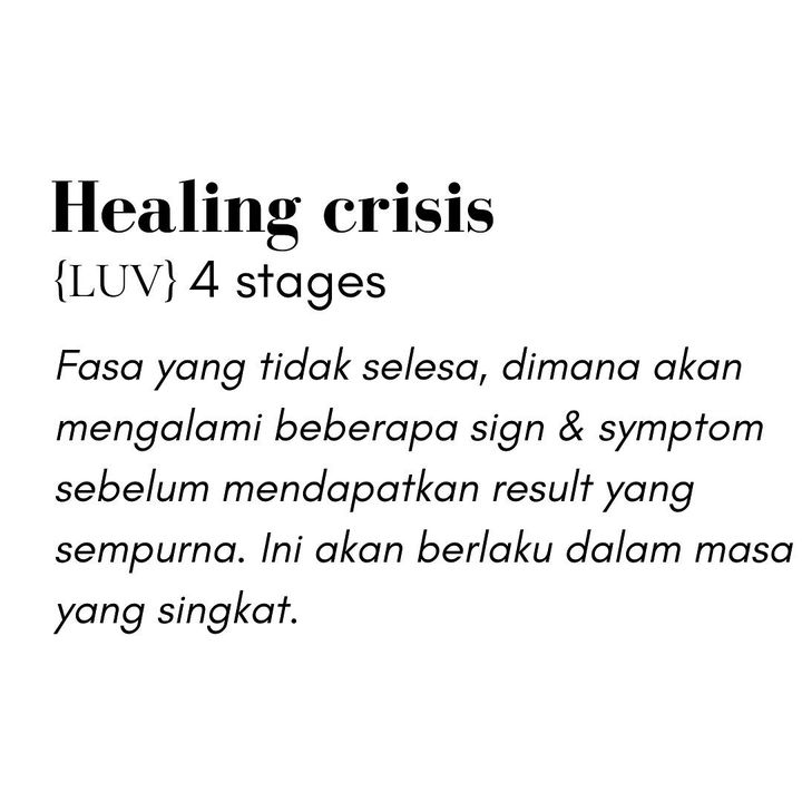 Healing Crisis Yang Baik Memerlukan Support System Seperti 