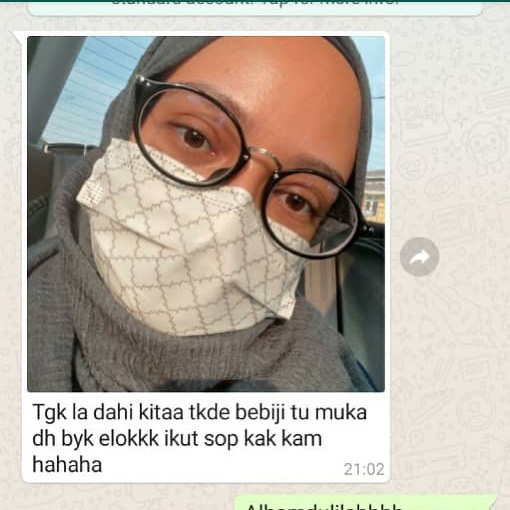 Tengok Dahi Je Dah Tahu Cantik Orang Nya 