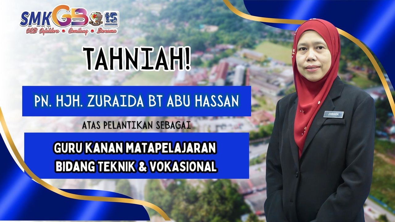 Tahniah Pn Hjh Zuraida Bt Abu Hassan Selaku 