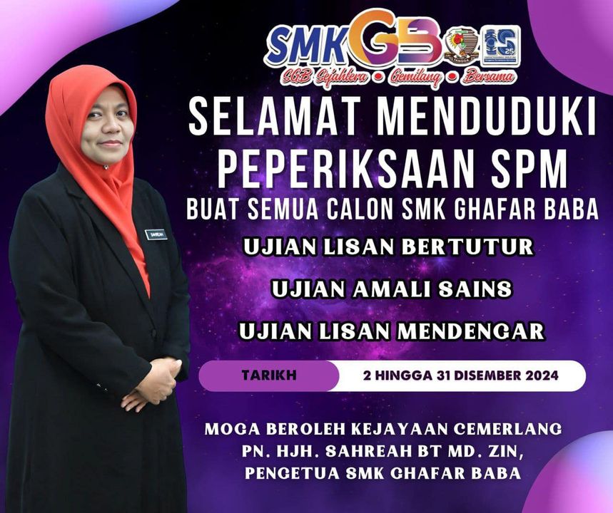 Semoga Dipermudahkan Segala Urusan Calon-calon Spm Smk Ghafar 