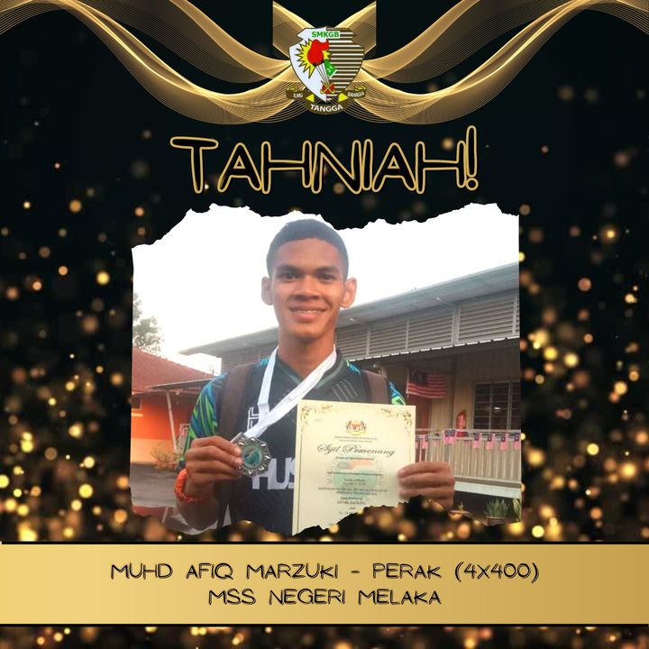 Syukur Alhamdulillah, Tahniah Muhd Afiq Marzuki Diatas Pingat 