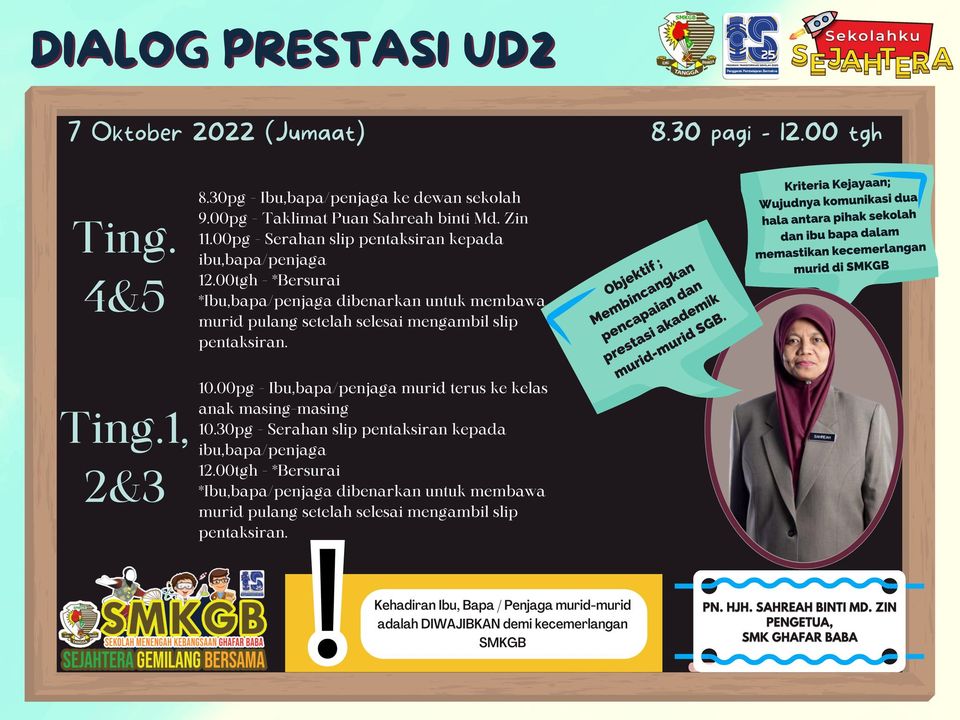 Satu Program Dialog Prestasi Ud2 Akan Diadakan Pada 