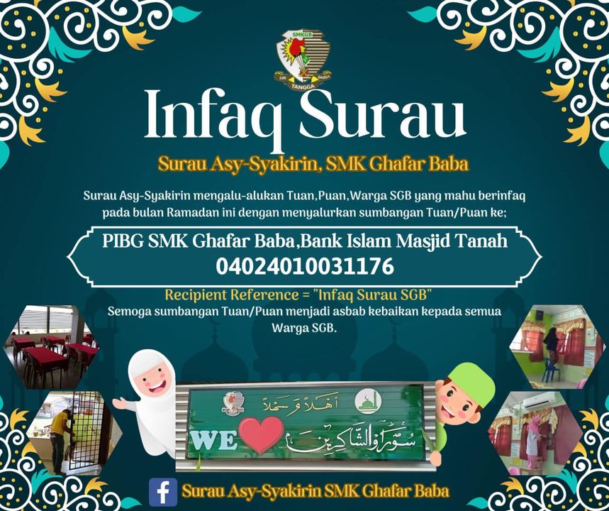 Assalamualaikum Dan Salam Syawal Pihak Smk Ghafar Baba 