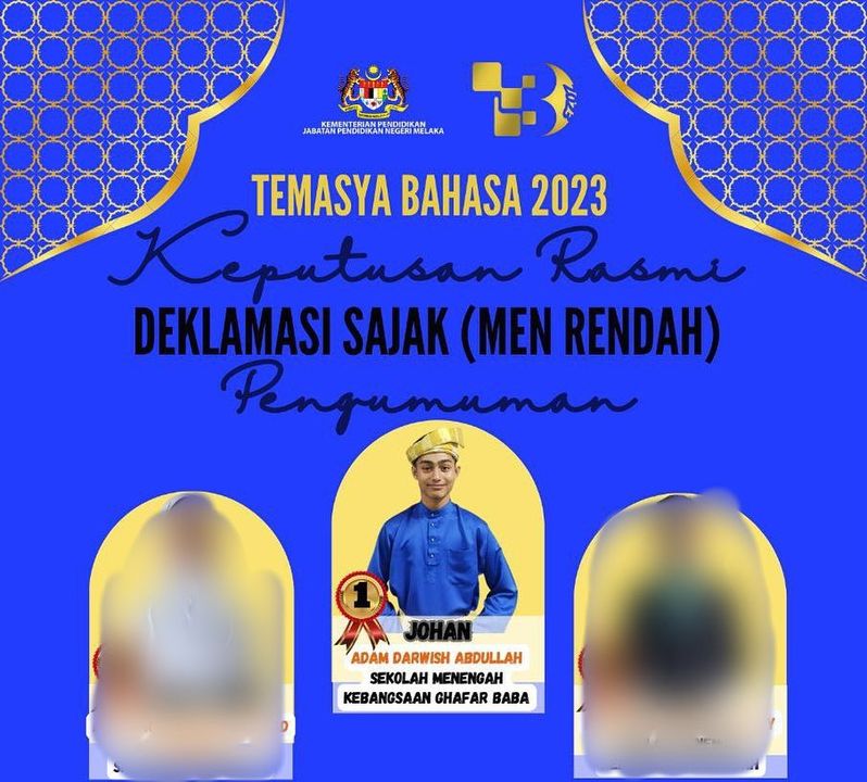 Syabas & Tahniah Diucapkan Kepada Saudara Adam Darwisy 