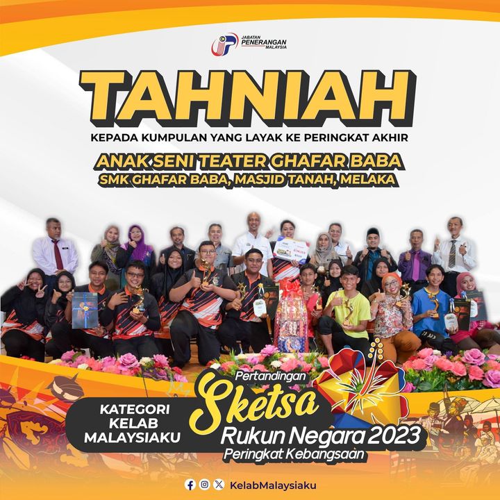 Tahniah Diucapkan Kepada Team Anak Seni Teater Ghafar 