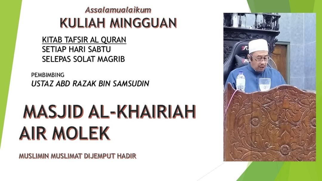 Kuliah Maghrib Malam Ni 