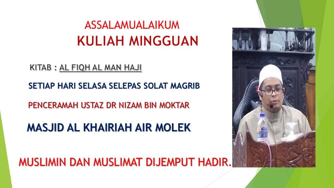 Nota Tazkirah Dari Kuliah Maghrib. 