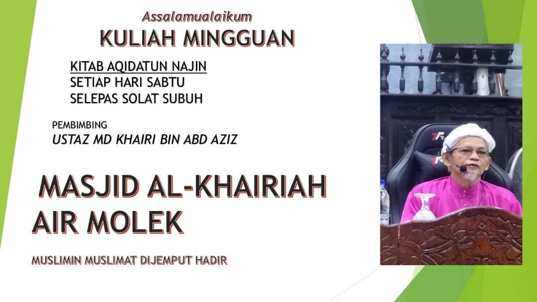 Kuliah Subuh Pagi Ni 