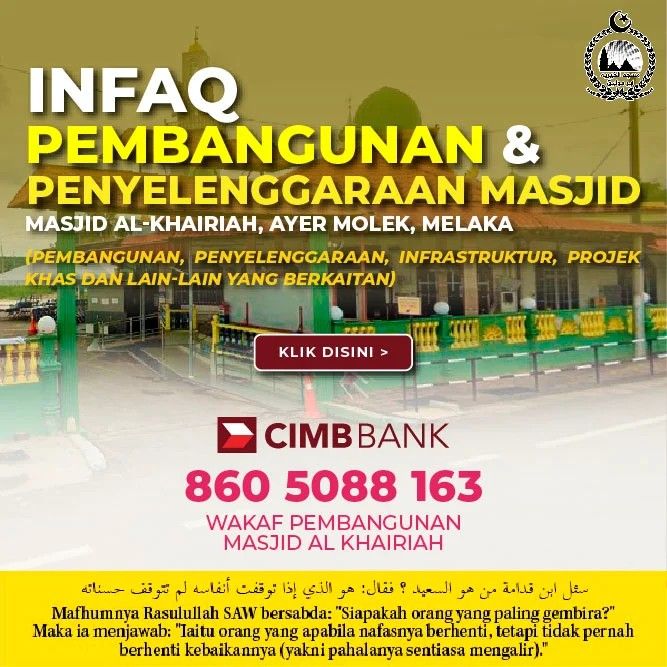 Infaq Pembangunan & Penyelenggaraan. 