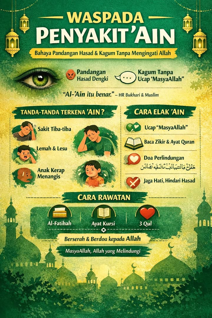 Penyakit ‘ain – Bahaya Pandangan Mata. 