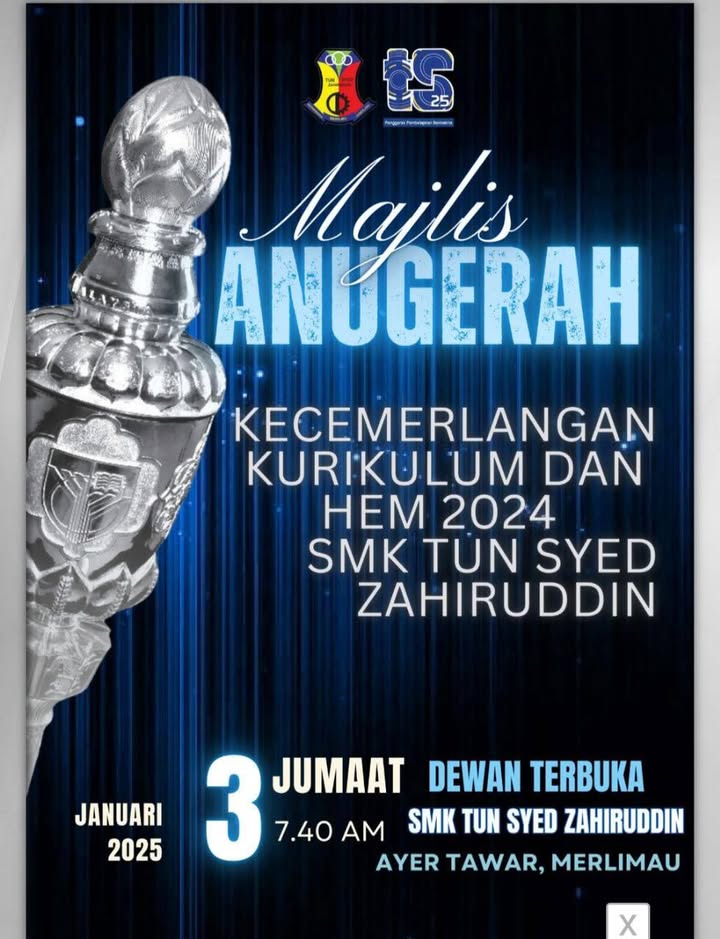 Majlis Anugerah Kecemerlangan Kurikulum & Hem Sesi 2024/2025. 