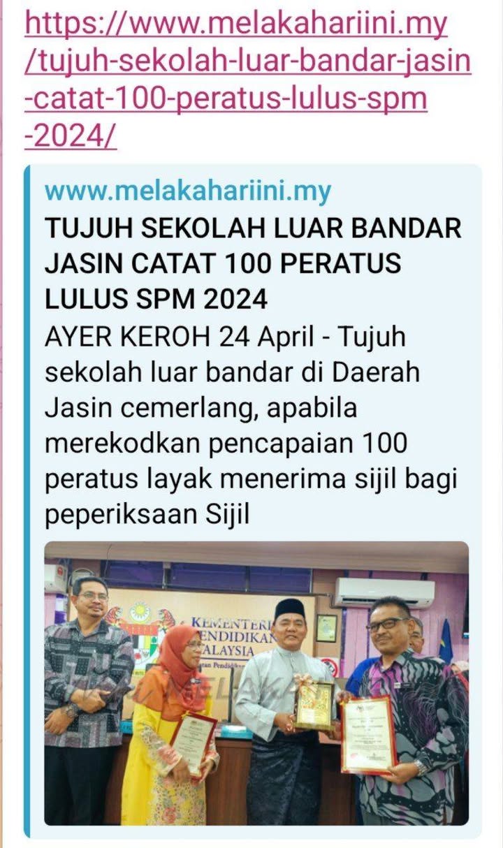 Tahniah  Kepada Pelajar-pelajar Spm Tusza Tahun 2024. 