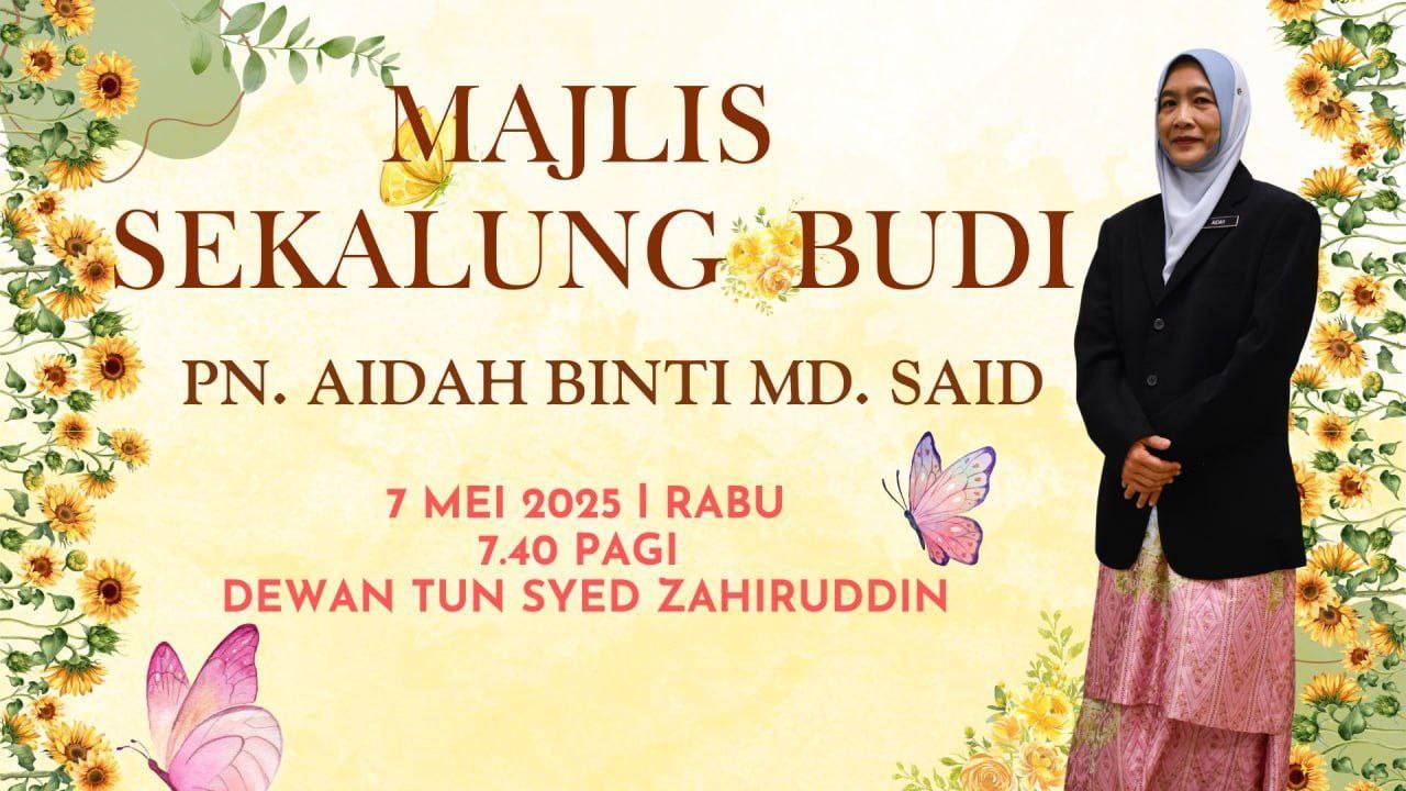 Majlis Sekalung Budi Pn. Aidah Binti Md. Said. 