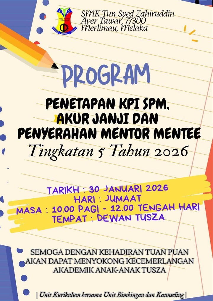 Penetapan Kpi Spm, Akur Janji & Mentor Mentee 