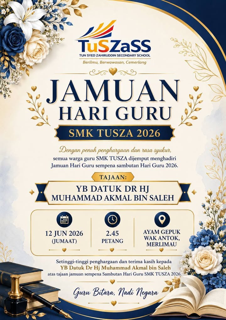 Setinggi-tinggi Penghargaan Dan Terima Kasih Pada Yb Datuk 
