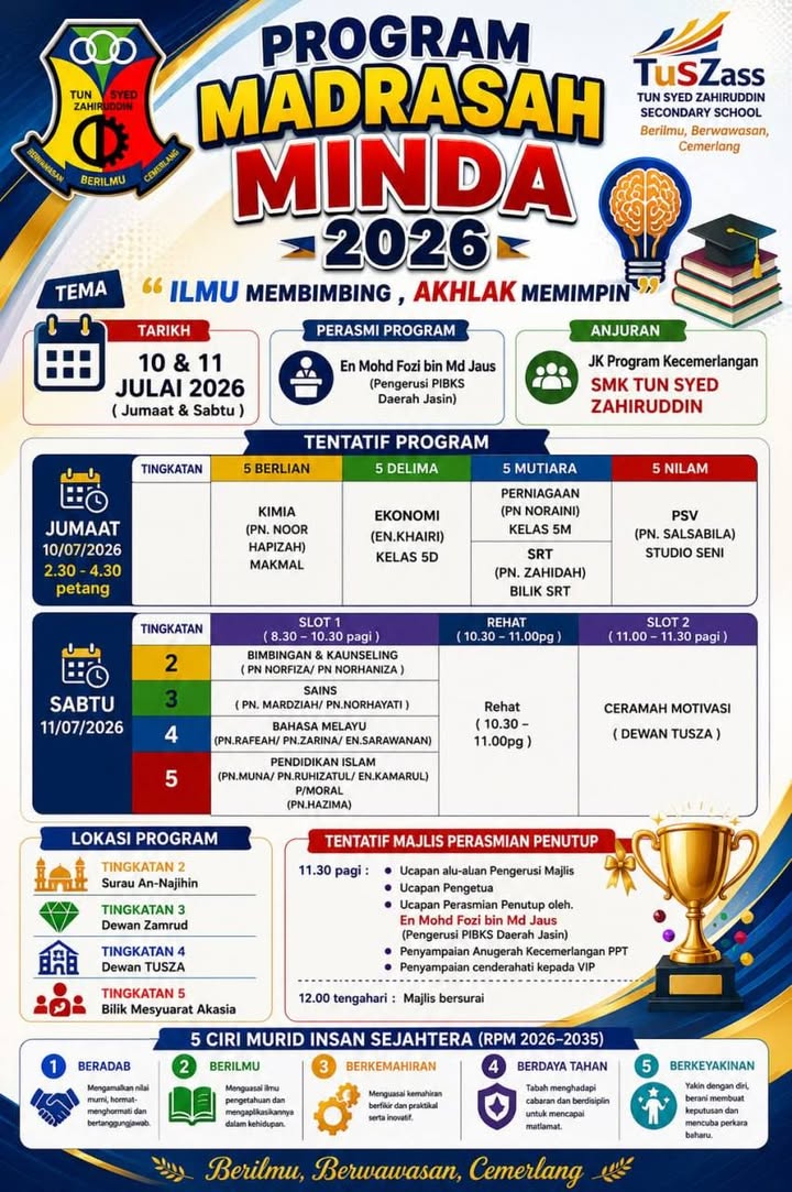Ilmu Membimbing Akhlak Memimpin - Program Madrasah Minda 