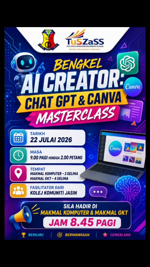 Bengkel Ai Creator : Chatgpt & Canva Masterclass. 