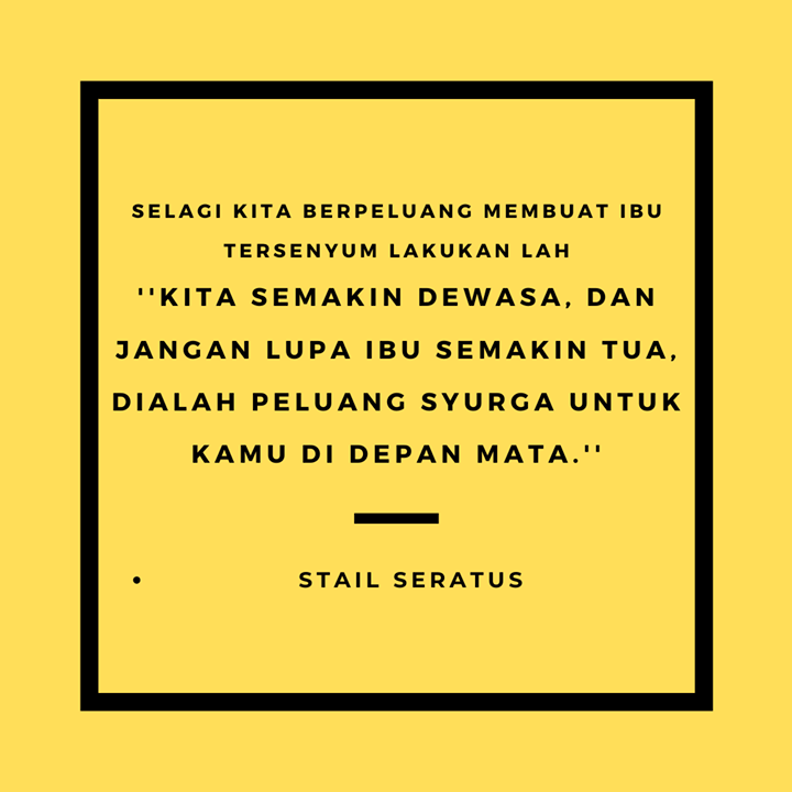 Tanpa Ibu... Kita Tiada Di Muka Bumi Ini... 
