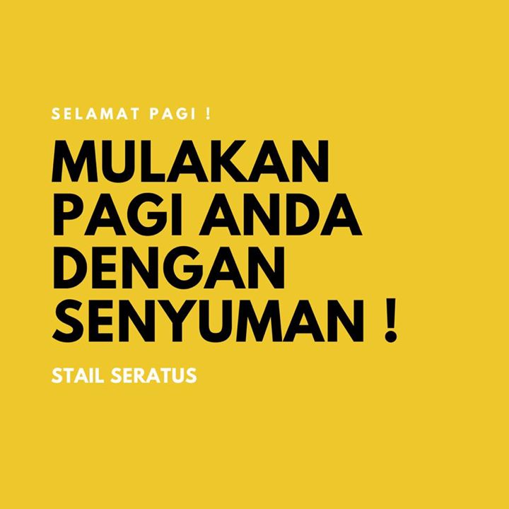 Jangan Lupa Senyum Hari Ni Ya Semuaaa ☺️☀️ 