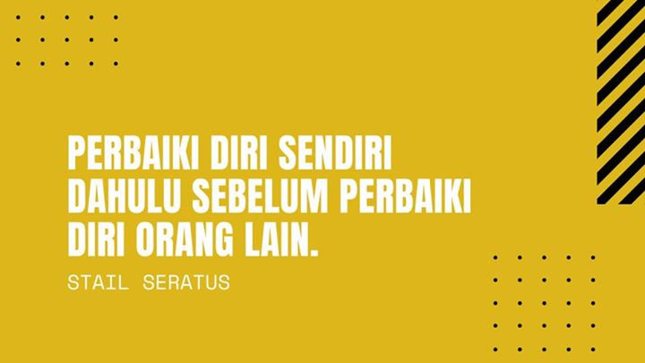 Lihat Diri Sendiri Sebelum Melihat Orang Lain ☺️ 
