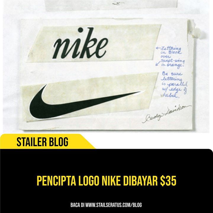 Pereka Logo Nike, Carolyn Davidson Hanya Dibayar $35 