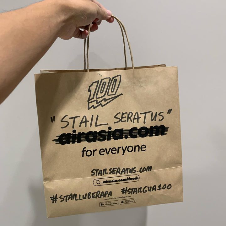 Recycled Paper Bag Versi Stail Seratus. 