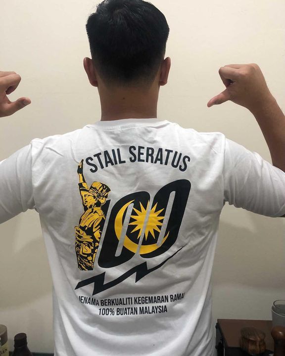 Stail Gua Seratus! Buatan Malaysia Tee Warna Putih 