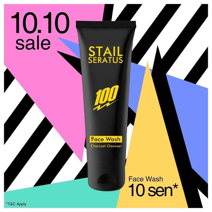 10 Sen Saja Face Wash Charcoal Cleanser Ni!! 