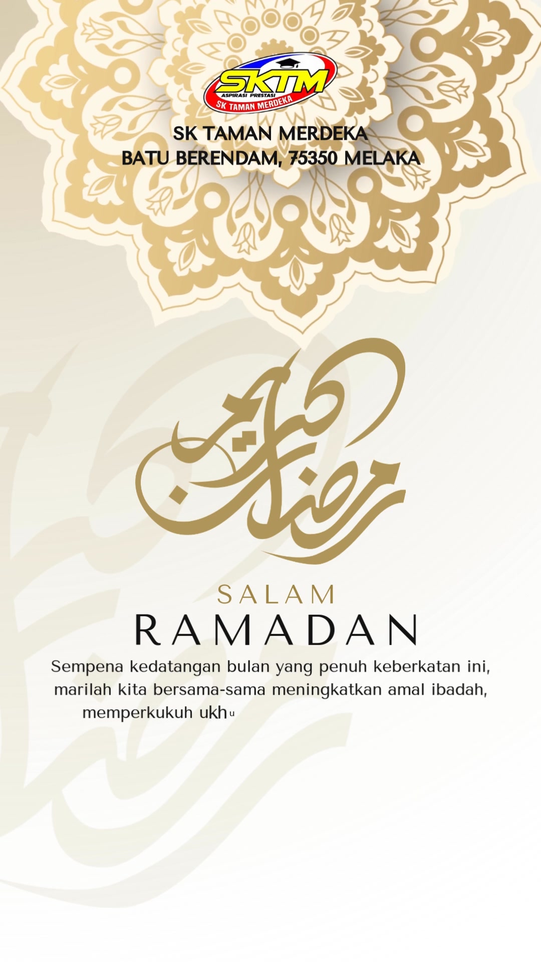 Selamat Menjalani Ibadah Puasa Buat Semua Warga Sktm 