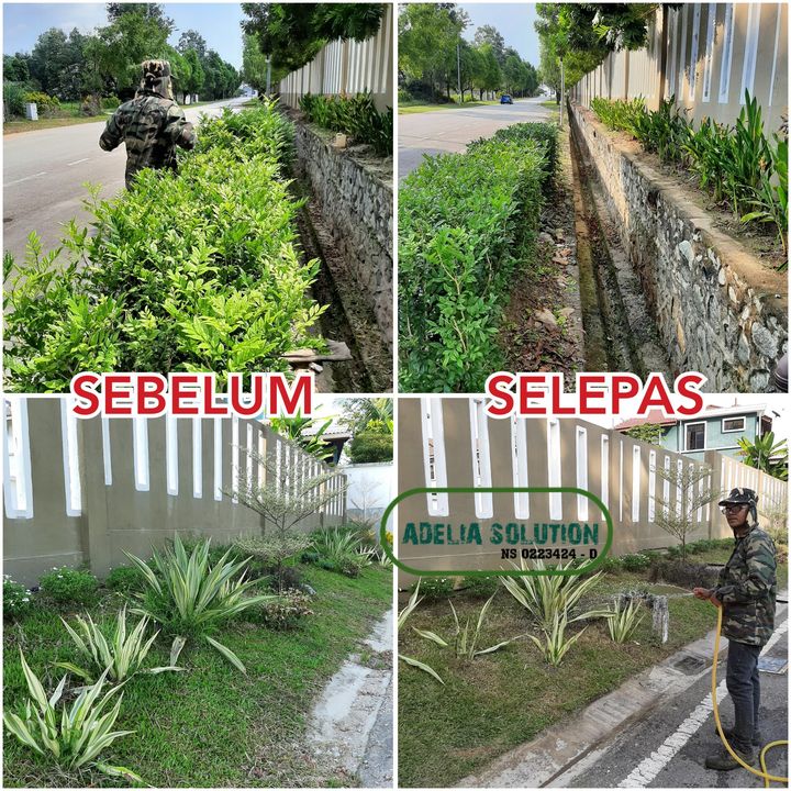 Alhamdulillah, Selesai Sudah Kerja-kerja Memotong Rumput Dan Mencantas 