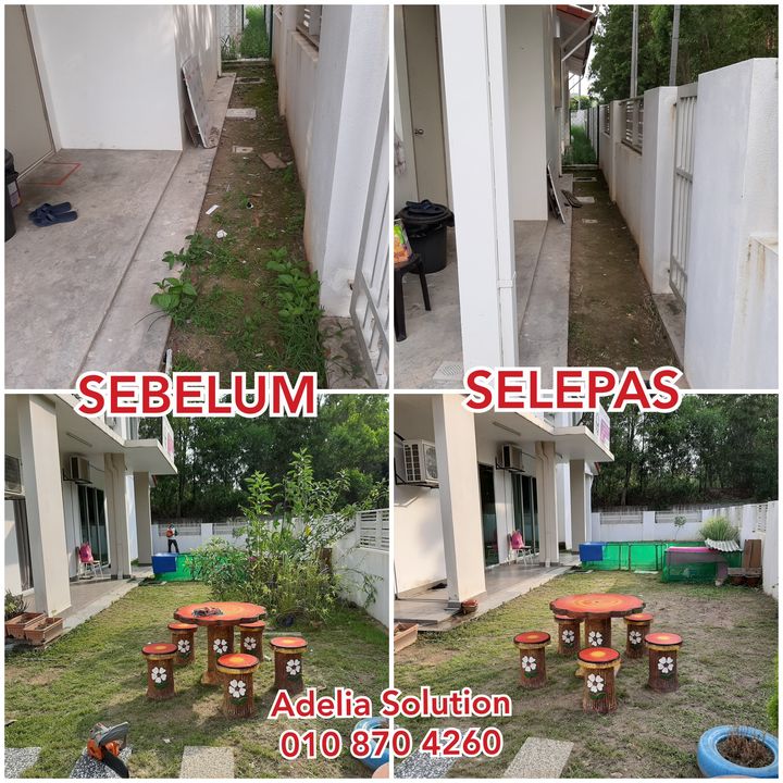 Alhamdulillah, Selesai Sudah Kerja-kerja Memotong Rumput Dan Mencantas 