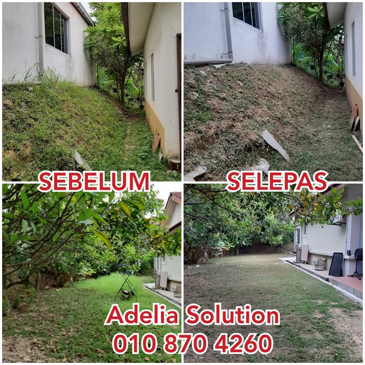 Alhamdulillah, Selesai Sudah Kerja-kerja Memotong Rumput Di Laman 