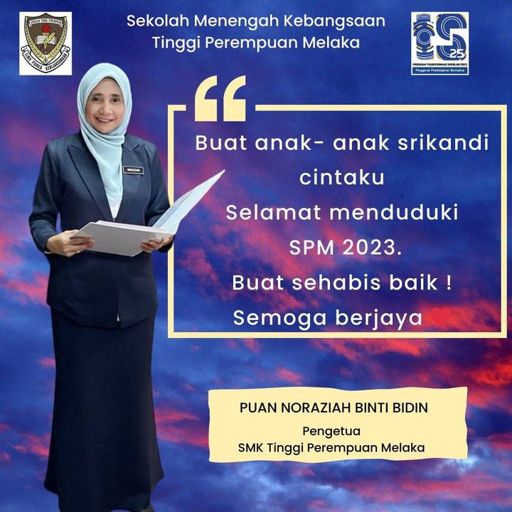 Selamat Menduduki Spm 2023 Buat Anak-anak Srikandi Cintaku. 