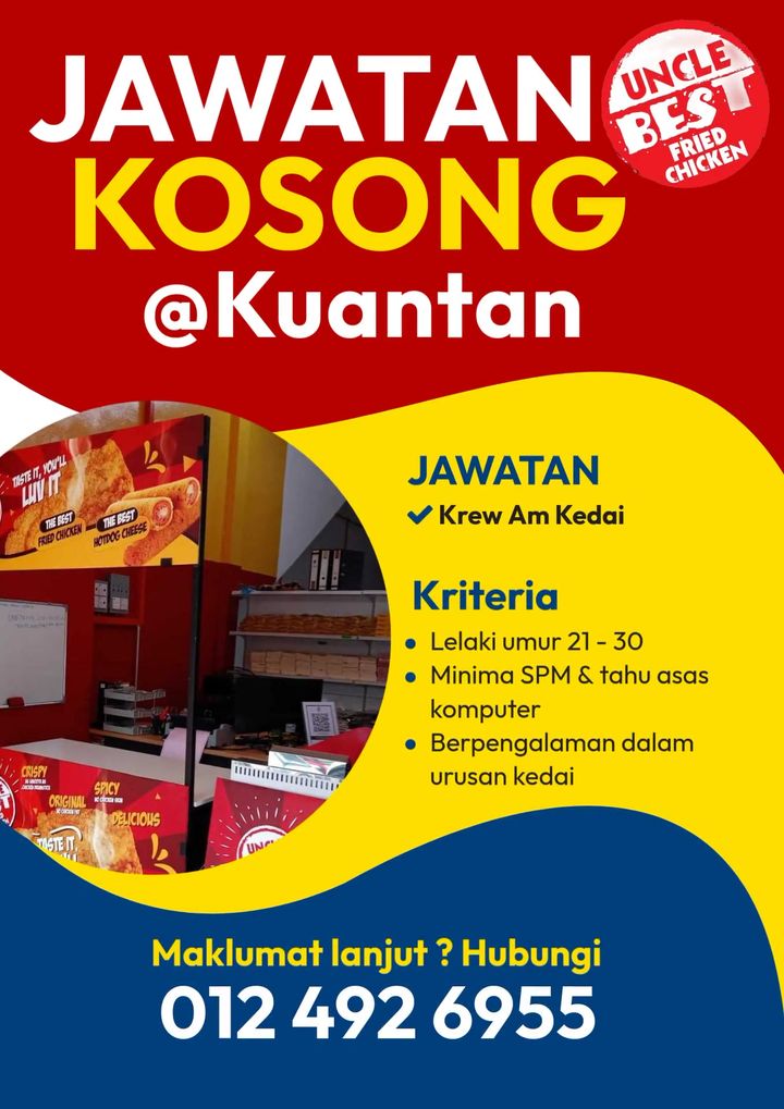 Jawatan Kosong Kuantan Pahang..!!! 