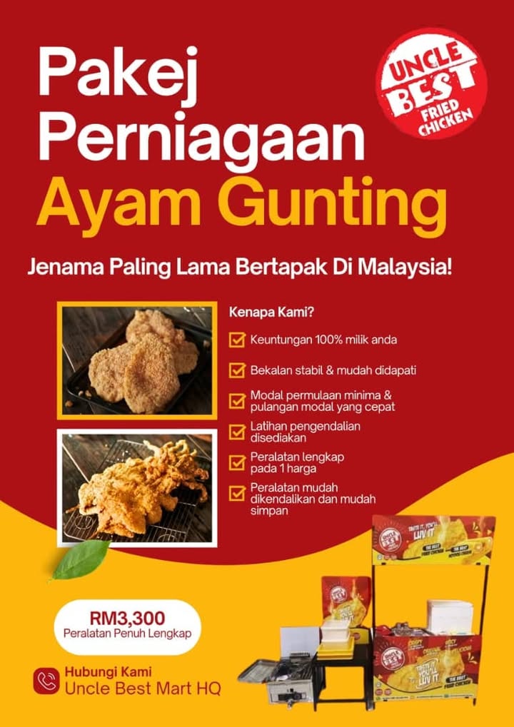 Nak Jana Pendapatan Dengan Ayam Gunting? Nak Cari 