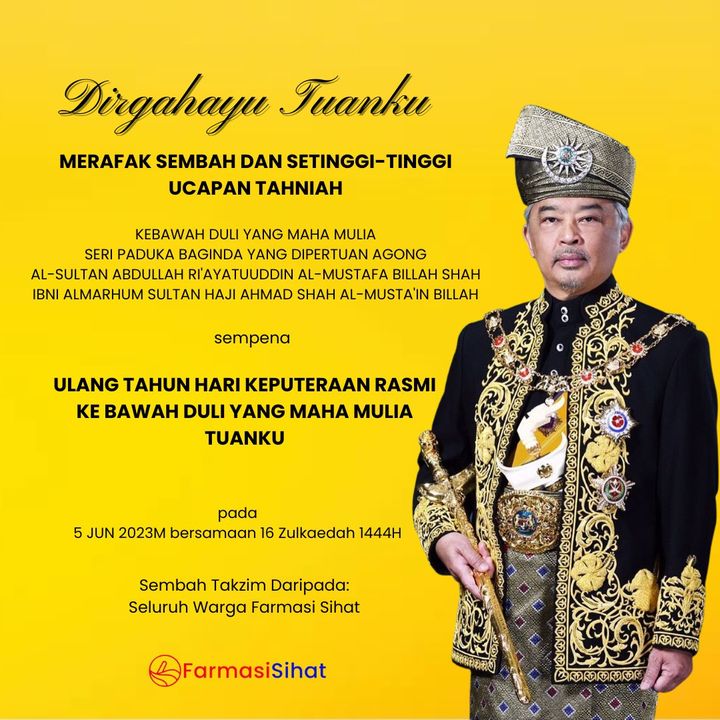 Daulat Tuanku: Merafak Sembah Setinggi Tinggi Ucapan Tahniah 