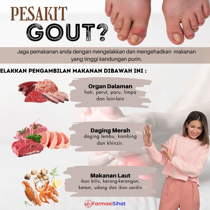 Makanan Apa Je Yang Pesakit Gout Tak Boleh 