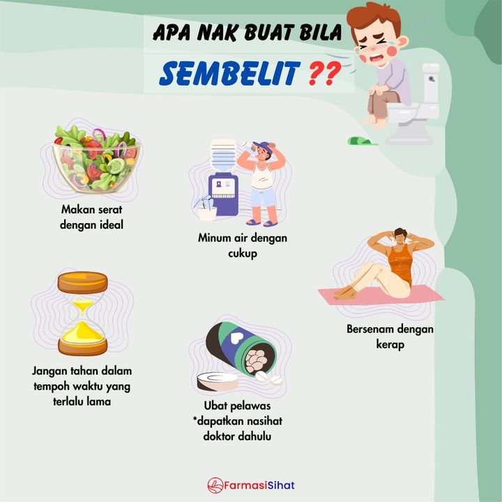 Apa Nak Buat Bila Sembelit ⁉️ 