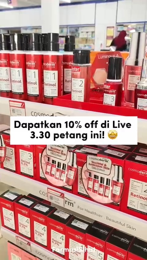 Dapatkan Diskaun 10% Untuk Setiap Item Cosmoderm Di 