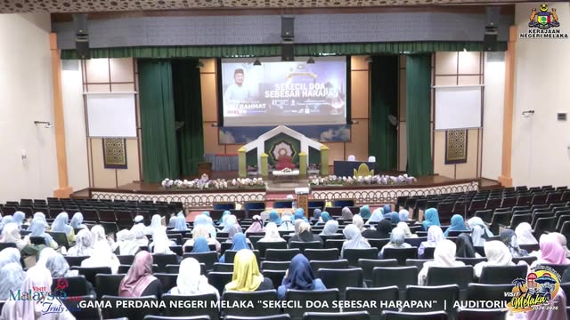 Ceramah Agama Perdana Negeri Melaka Sekecil Doa Sebesar 
