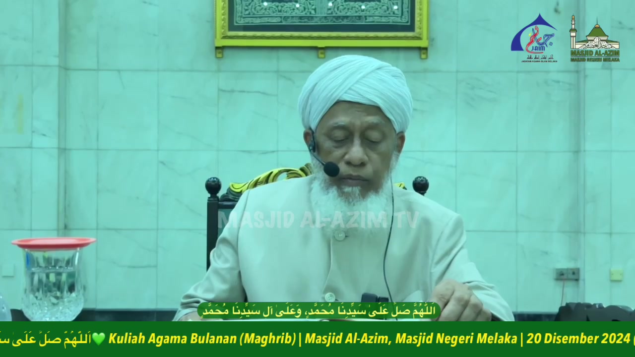Kuliah Agama Bulanan Maghrib Masjid Al Azim Masjid 