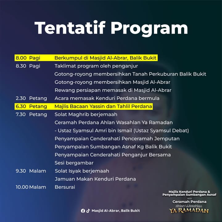 [tentatif Program] 