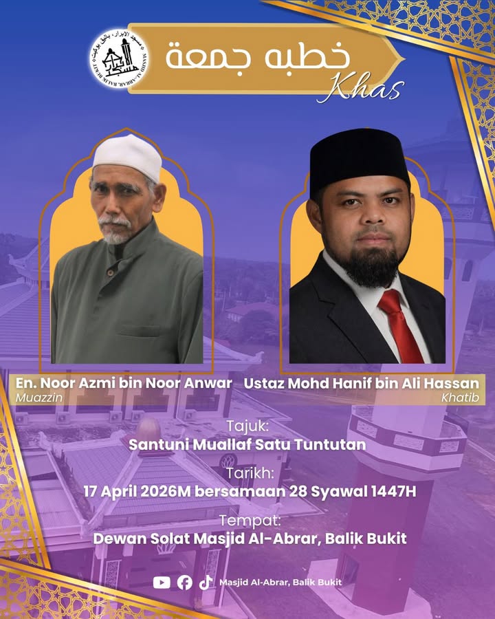 Khutbah Jumaat Khas 
