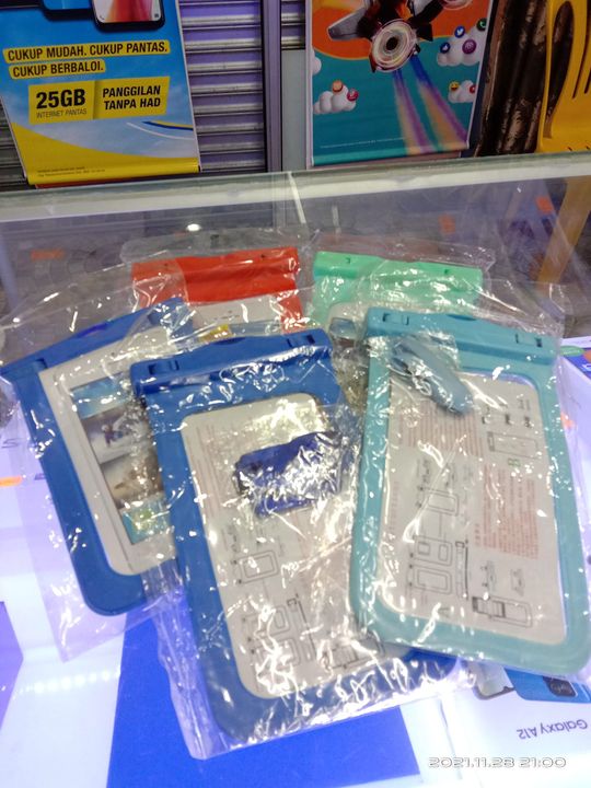 Waterproof Utk Letak Tlefon Mengelakan Dripda Terkena Air 