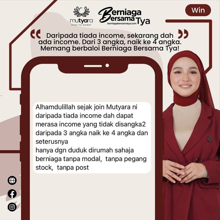 Daripada Tiada Income, Sekarang Dah Ada Income. Bermula 